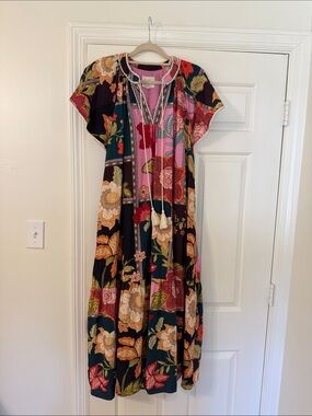 Umgee Mix Patchwork Floral Maxi Dress
